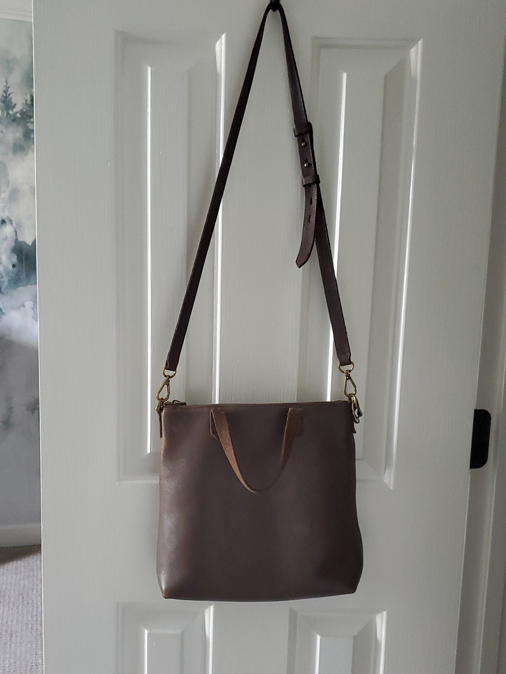 ✅ The Zip-Top Transport Crossbody, Gray/Brown - Picture 8 of 13